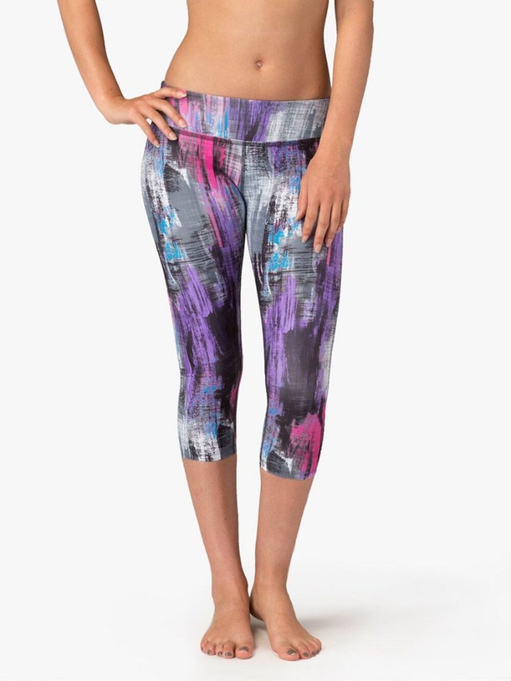 NWT Beyond Yoga Women's Lux Print Capri Legging Foxing Size S